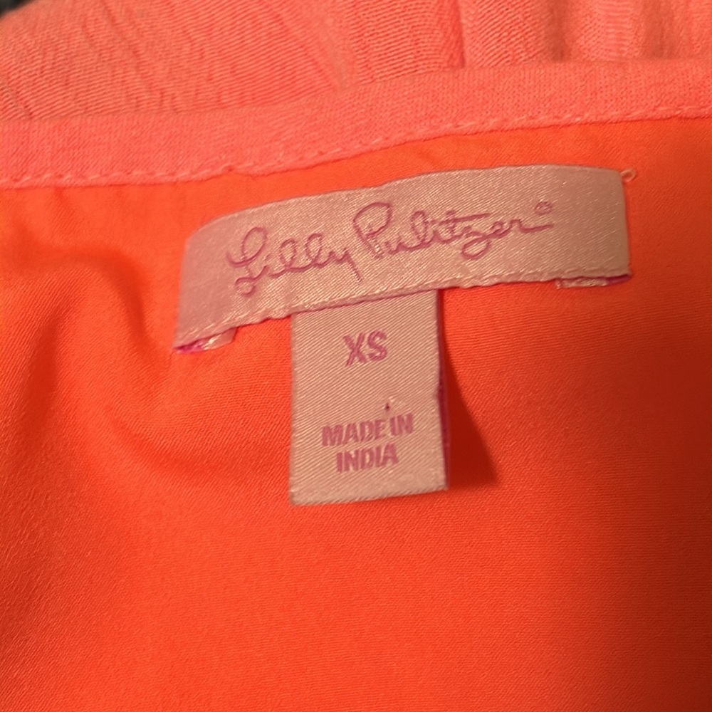🪸Lilly Pulitzer🪸 XS dress🪸 bright coral🪸 - Picture 5 of 5